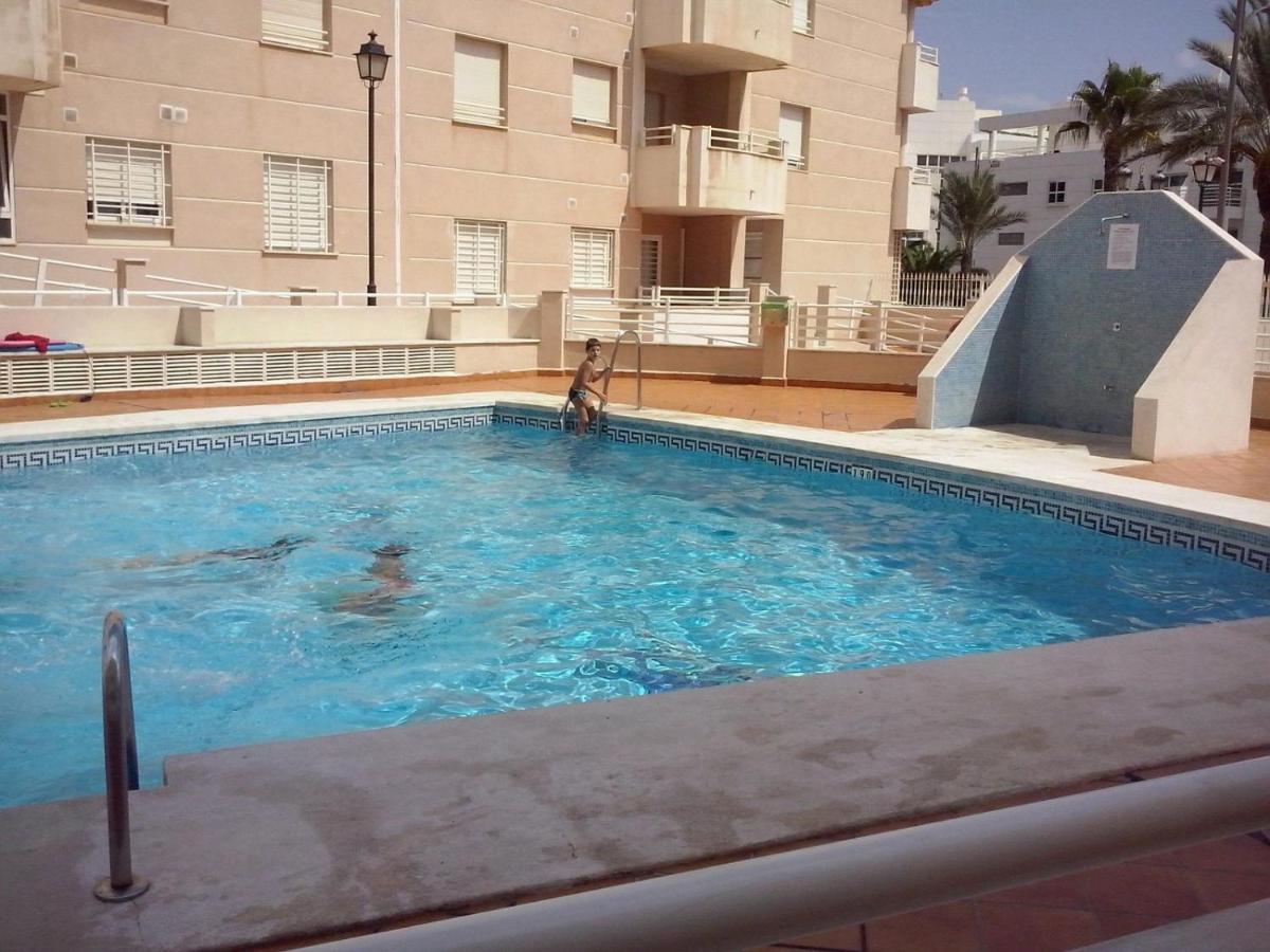 Apartamento Con Piscina Y Terraza A 50 Metros De La Playa Roquetas de Mar Kültér fotó